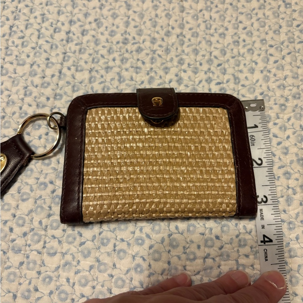 Etienne Aigner Vintage Small Straw Wallet - Picture 3 of 10